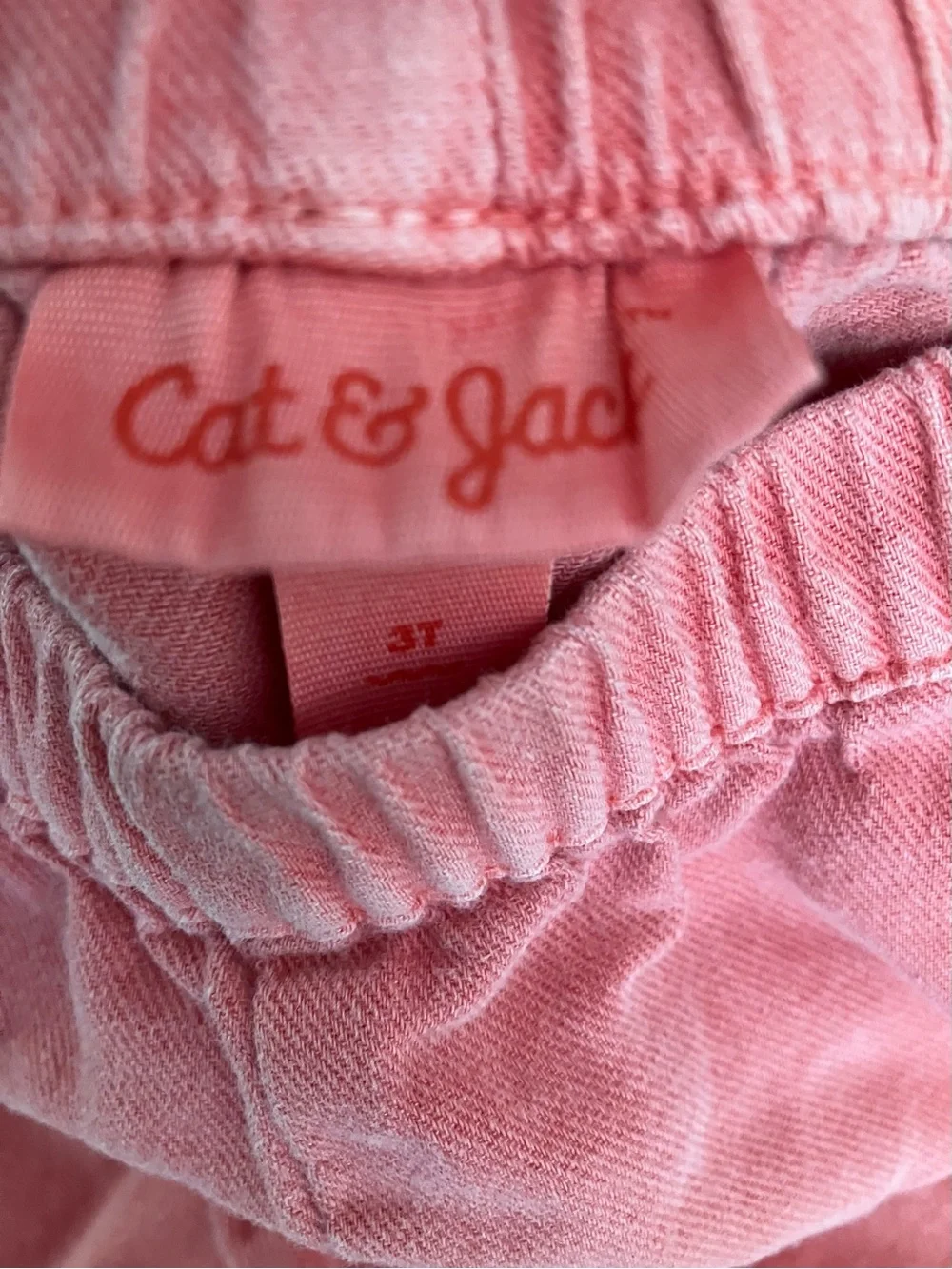 Cat & Jack Red Coral Pink Ruffle Trim Shorts